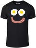 Bacon and Eggs Smile T-Shirt - Funny T Shirt Retro Joke Breakfast Happy Face