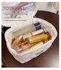 2024 Floral Cotton Quilted Large Capacity Cosmetic Handheld Storage Bag