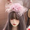 Hepburn Bride Veil Hairdband Wedding Mesh Veil Face Cover Elegant Bridal Headband  Headwear