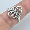 Handmade Silver Solid Ring For Christmas Sale 925 Sterling Silver Women Jewelry