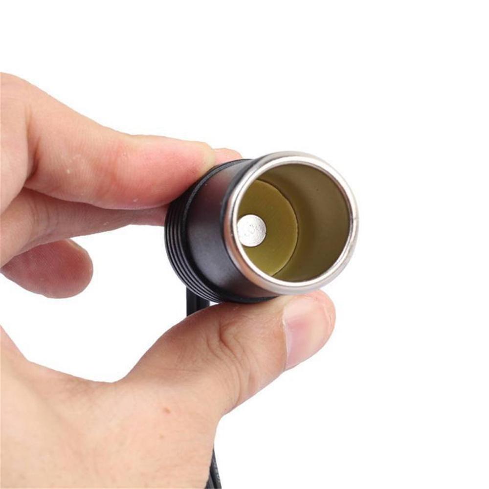 Долговечное черное гнездо прикуривателя для автомобиля, легко подключается 12-24 В(v) Линия подключения прикуривателя Хорошие электрические характеристики