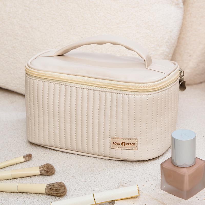 Fashion Small Top-handle Cosmetic Bag Travel Portable Toiletry Bag Outdoor Storage Bag Women Makeup Case Cosmetic Pouch