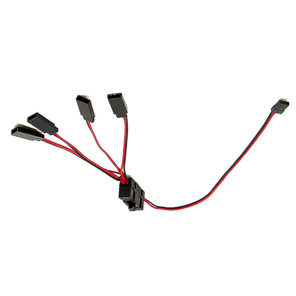 New 4-Way LED Light On/off Controller Switch Y Cable For 1/10 TRX-4 SCX10 RC Crawler