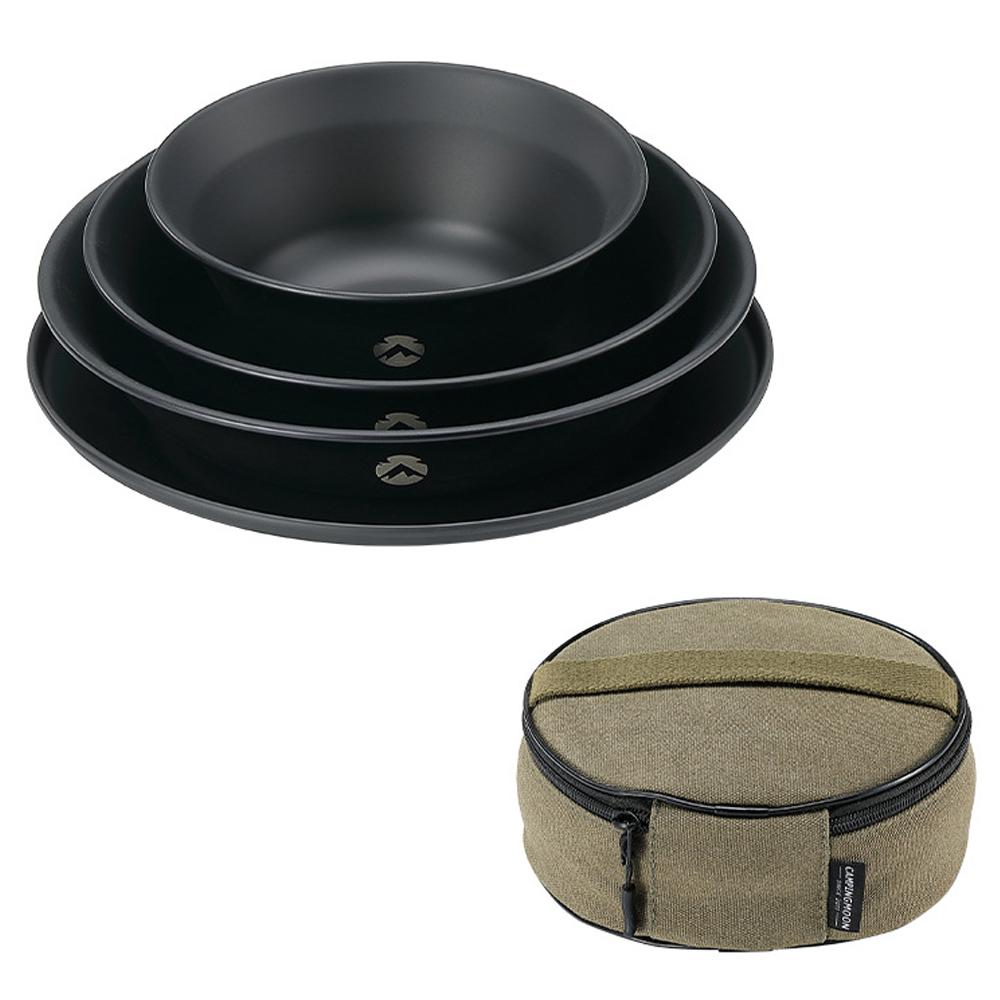 Набор посуды из нержавеющей стали с ти-покрытием, портативный набор посуды для кемпинга, пикника, барбекю и