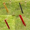 10PCS New Aluminium Alloy Tent Peg Nail Stakes with Rope