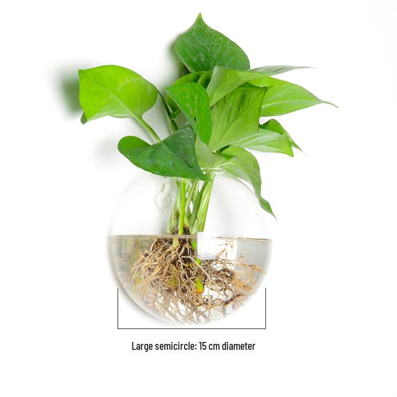 Ваза из выдувного стекла ручной работы для украшения стен и цветочных композиций