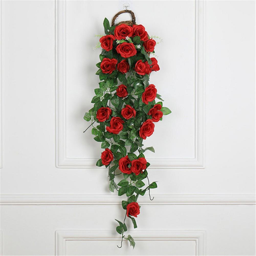 3Ft Artificial Rose Vine Hanging Plants Decoration Simulation Flower for Home Room Garden Wedding