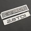 3D ABS Letters Logo 1.9 2.0 2.8 3.0 4.0 4.2 TDI Emblem Sticker Car Rear Trunk Badge for 4JHGE A3 A4 A5 A6 A7 A8 Q2 Q3 Q4 Q5 Q7 Q8