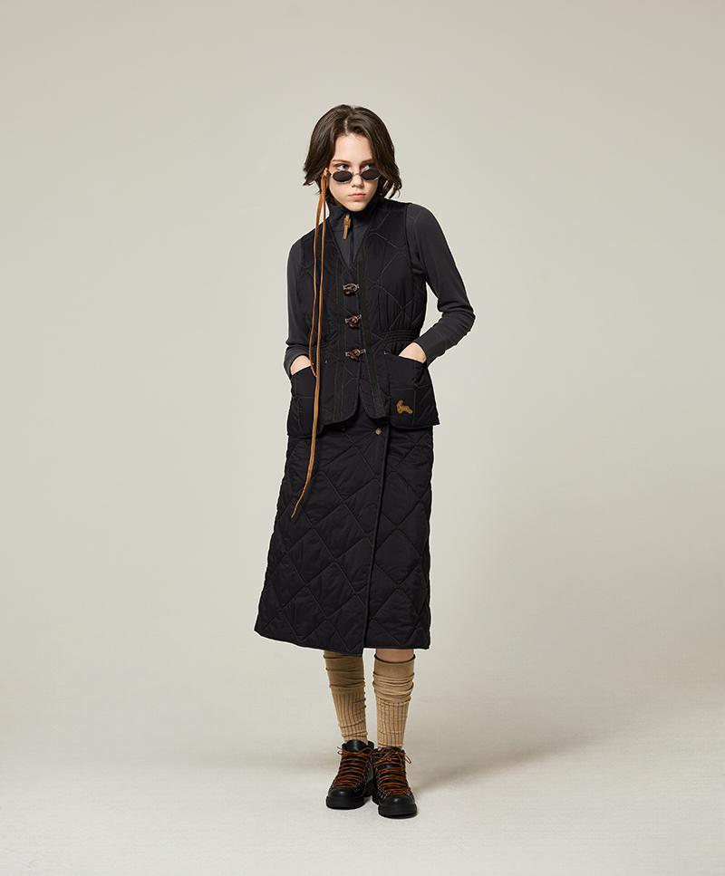 Nuke Jupiter Aero Snap Padding Wrap Skirt_Women [Black]