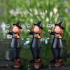 3Pcs Creative Halloween Witch Statue Cartoon Halloween Party Decoration Bedroom Desk Decoration