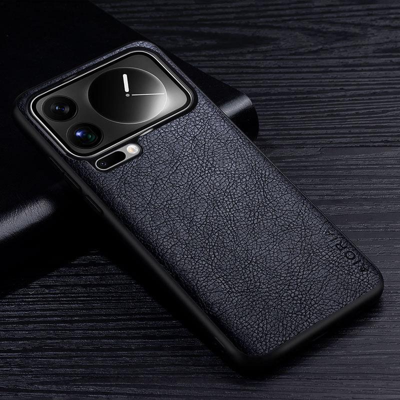 Роскошный кожаный чехол для Xiaomi 17 Pro Max Ultra, премиум, бизнес-стиль, ретро, задняя крышка с текстурой личи для чехла Xiaomi 17 Ultra