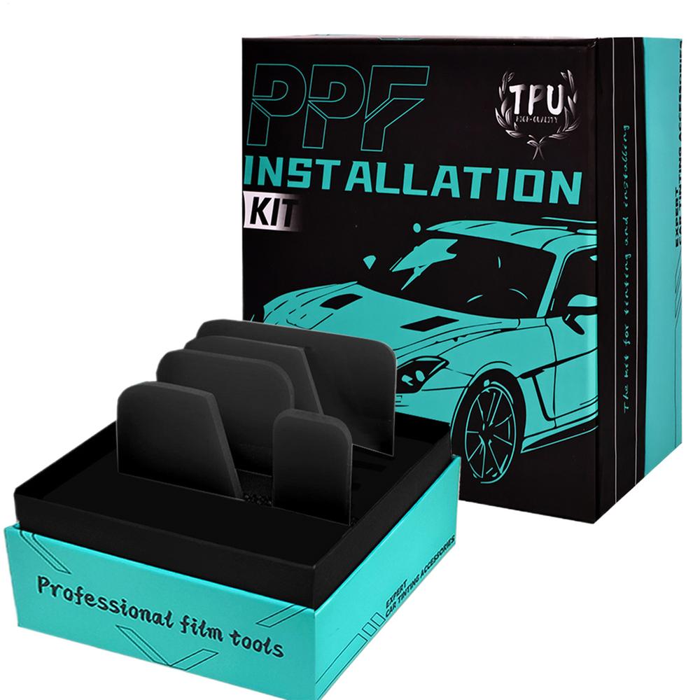 Набор инструментов для оклейки автомобиля пленкой Инструменты для тонировки стекол Скребок для установки автопленки 5 шт. Скребок для детализации автопленки Автоаксессуары