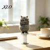 Decorative Figures for Car Center Consoles Cute Cat/Dog Dashboard Ornaments, 2D Flat Acrylic Decorations Spring Swaying Ornaments with Self