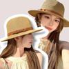 UV Protection Beach Panama Hat Wide Brim Fedora Sun Hat Summer Woven Hat
