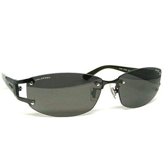 Domestic genuine product. Police polarized sunglasses men SPLC60J 530P 59 case UV cut rimless two-point Japan model 2021 oval titanium combination