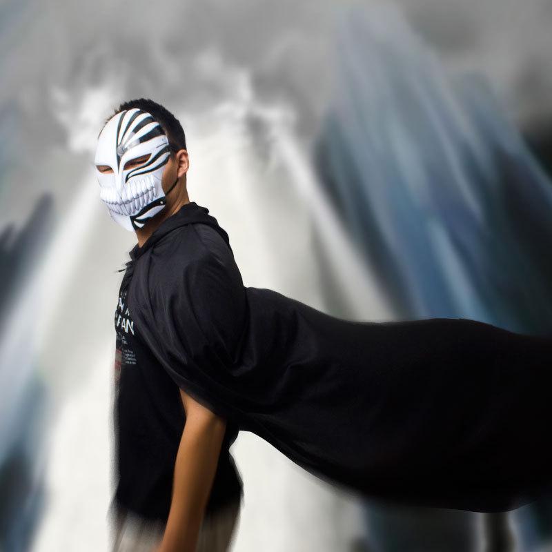 Cos анимация реквизит для выступления Bleach Ichigo Kurosaki маска призрак степ танец маска ПВХ экологически чистые материалы маска