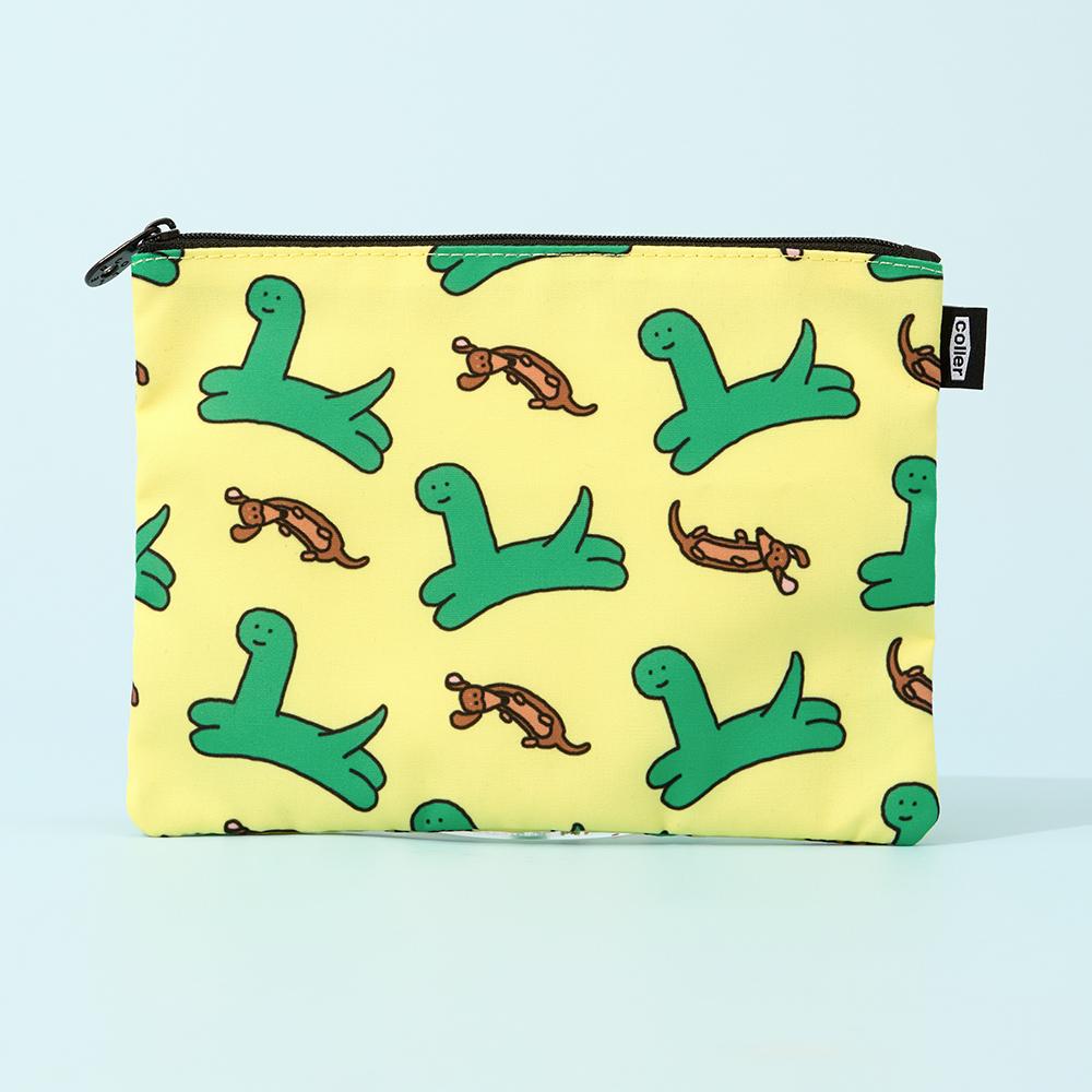 [LINE FRIENDS] Joguman X Kolle Together Pattern Pouch (M)