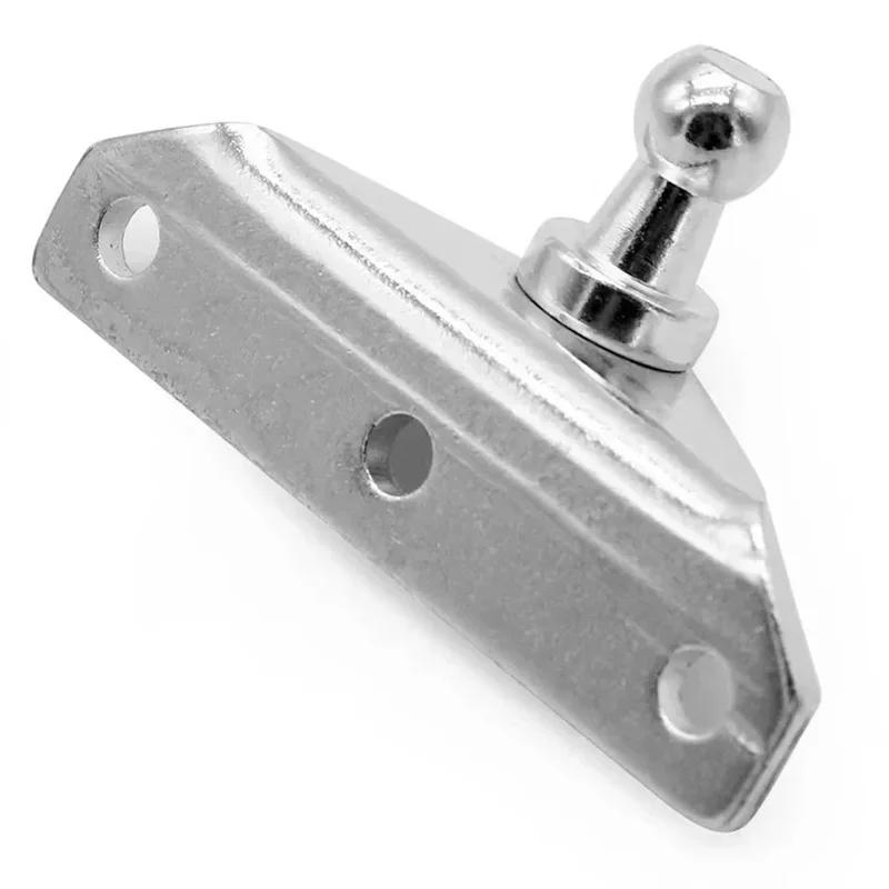 2PCS 10MM Silver Ball Stud Shock Struts Gas Prop Strut Spring Mounting Brackets Connector Zinc Plated Steel For RVs Campers Home