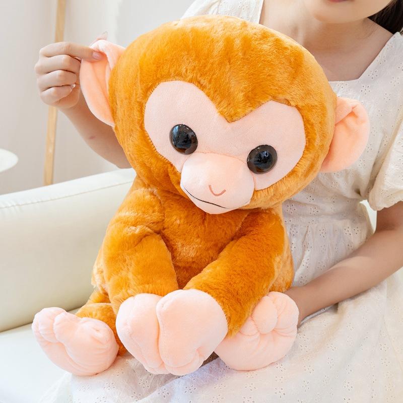Cute Little Monkey Doll Plush Toy Ape Doll Children Accompany Soothing Rag Doll Birthday Gift