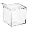 Прозрачные акриловые коробки, маленькие квадратные кубические контейнеры с крышкой, пластиковый органайзер для хранения конфет, таблеток, крошечных ювелирных изделий