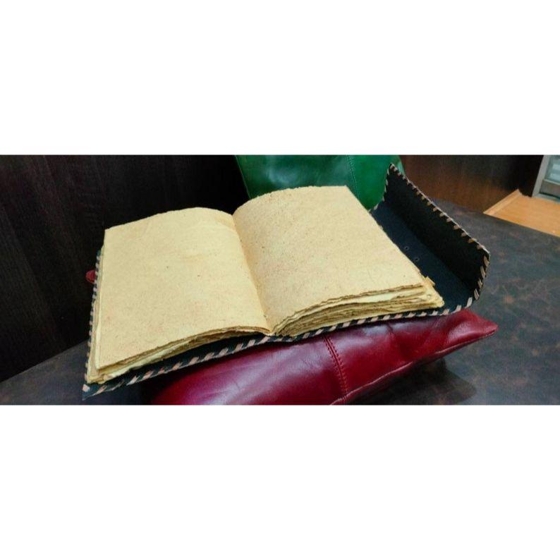 Eye Leather Journal Notebook Sketchbook Vintage Antique Deckle Paper With Line Paper Book Of Shadows, Grimoire, Spooky Halloween Gift