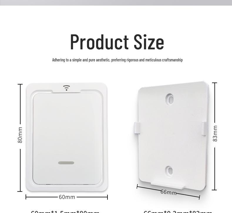 Wireless Multi-Functional Smart Scene Panel Switch with Mijia APP Bluetooth BLE Integration, No Wiring Needed for Whole House Connectivity