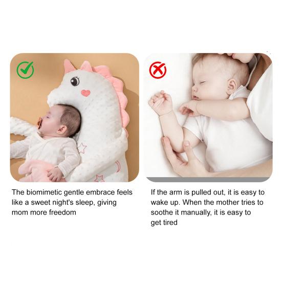 Baby Patter for Sleep Startle Prevention Stuffed Doll Pillow with Soothing Patting Palm Pad Soothing Patter Sleep Companion with Music for Comforting