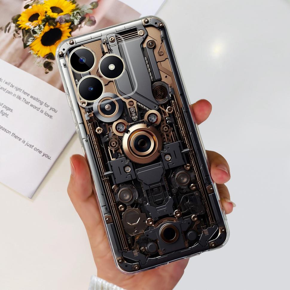 For Realme Note 50 Cases RMX3834 Colorful Painted Cover Soft Silicone Phone Cases For Oppo Realme Note 50 Note50 TPU Fundas