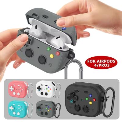 Защитный чехол для 3D игровой консоли для AirPods Pro 3 Чехлы Крышка Дизайн из жидкого силикона Защитный чехол для наушников с набором для чистки