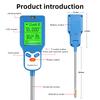 90° Rotation Soli Detector 6 In1 Soil Tester Sunlight Fertility Humidity Temp Soil Moisture PH Meter for Pot Planting Greenhouse