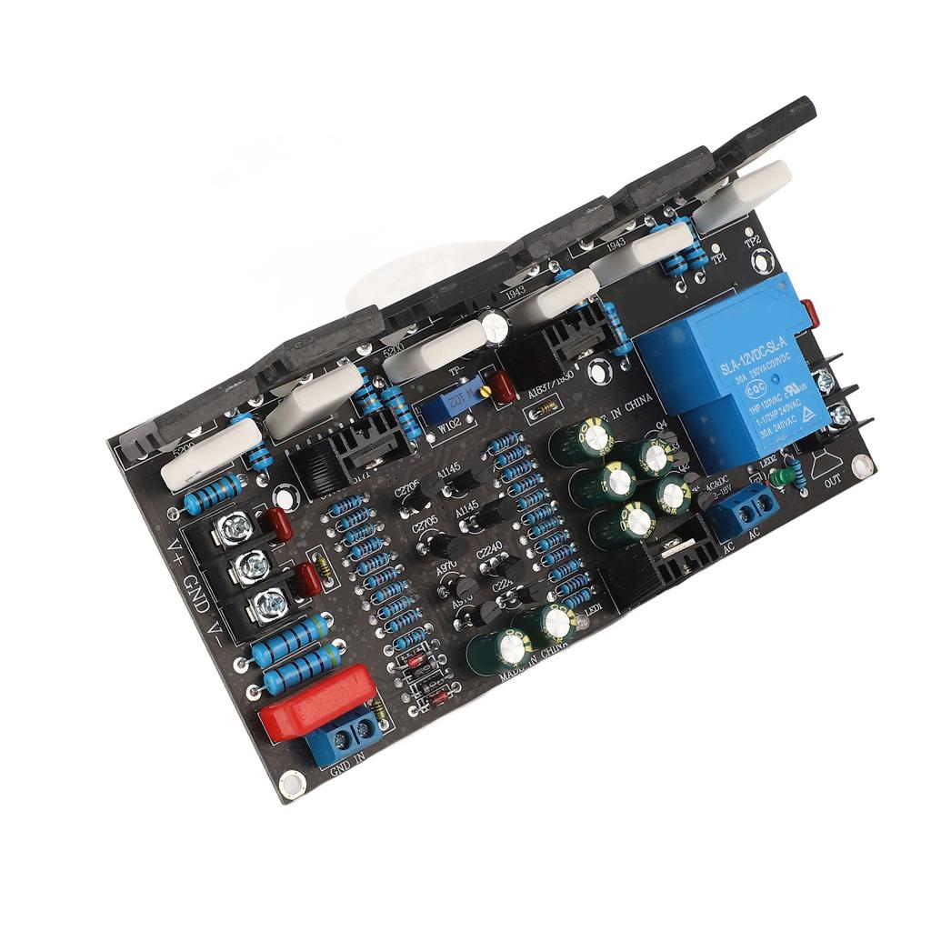 300W Power Amplifier Board Single Channel 1943+5200 Audio Rear Amplification Module DC ±20‑90V