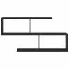 Wall Shelf Black Oak Effect 100 x 12 x 50.5 cm Engineered Wood