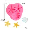 3D Mermaid Tail Seashell Seahorse Seaweed Turtle Dolphin Cake Decorating Tools Cupcake Topper Kitchen Marine Theme Fondant Mold
