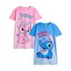 Girls Stitch & Angel Short-Sleeved Nightdress (Pack of 2)