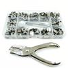 200Pcs Boxed Snaps Buttons Set Double Cap Leather Punch Pliers Durable Snap Fastener Kit  DIY Craft