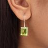 Натуральный Перидот Драгоценный Камень 925 Стерлинговое Серебро Ювелирные Изделия Ручной Работы Серьги 1.06" EE-167-11