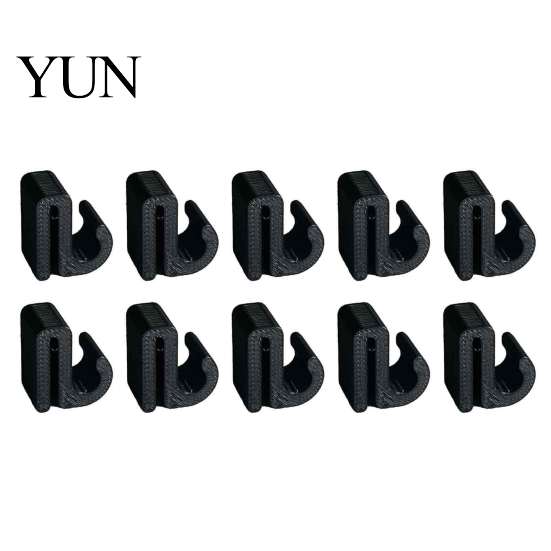 Versatile Groove Edge Clamps Pergola Cable Clip, Outdoor Light Wire Organizer Hook for 3-8mm Strings, Tool-Free Snap-On String Clips Install,