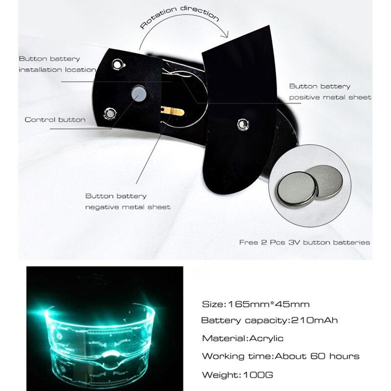 Светящиеся солнцезащитные очки со светодиодной подсветкой, винтажные очки в стиле панк для мужчин и женщин, модные вечерние рождественские красочные очки с подсветкой, солнцезащитные очки UV400