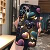Чехол для телефона с рисунком сердца и надписью love Для iphone 17 Pro Max Air 16 15 14 13 Pro Max 15 16 Pro 15Plus