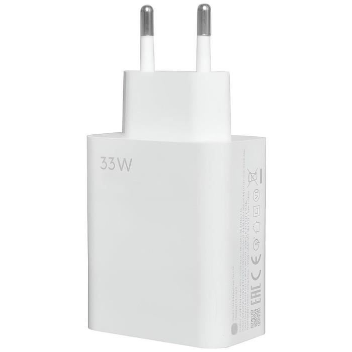 33W Fast Wall Charger Compatible with Xiaomi Redmi Note 11, Note 11S, Note 11 Pro