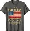 250 лет флагу США 250-летие США Хлопковая футболка с коротким рукавом Повседневная уличная мода Мягкая Идеальные классические удобные