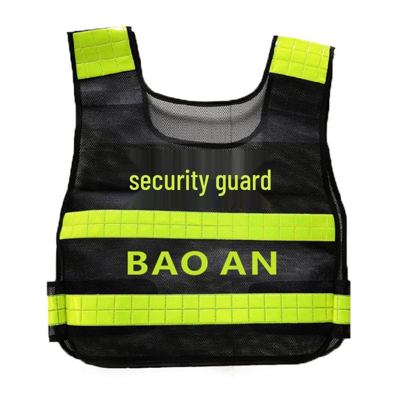 High-Grade Hot-Melt Reflective Safety Vest, Breathable Mesh for Property Security