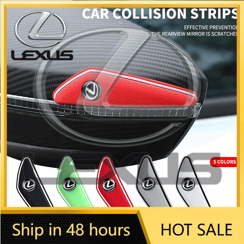 2026 Hot Interior Stickers 4pcs Car Logo Bumper Anti-Collision Strip For Lexus F-SPORT ES RX NX LS UX LM LX GX LC RZ IS CT GS RC