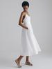 Stay With Me Ribbon Back Dress (White)