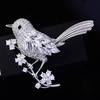 Chinese Style Brooch Pin Sparkling Rhinestones Magpies Bird Shape Lapel Pin Suit Coat Dress Jewelry Gift