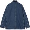 Carhartt WIP Мужская хлопковая куртка оверсайз с длинным рукавом и широким воротником, однобортная I035877-453-01