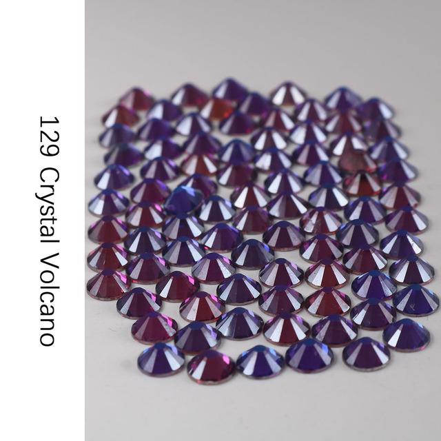 Стразы без горячей фиксации, кристалл Ab Ss3-Ss30, стразы для ногтей с плоской задней частью, стразы премиум-качества, блестящие стразы для ногтей, хрустальный камень