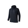 Training Series Letter Zipper Hooded Water-Resistant Sports Jacket Men Jacket Black 152417630-4