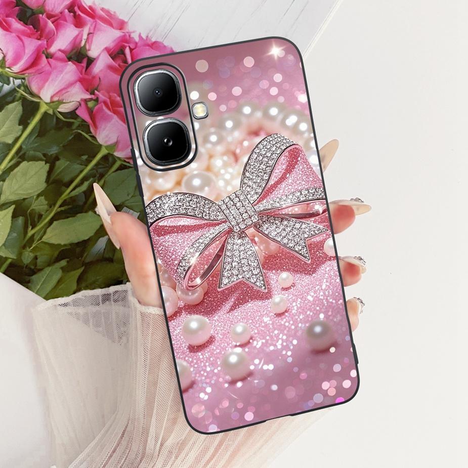 For Infinix Smart 20 Case X6840 X6840B Luxury Flowers Butterfly Painted Phone Cover Case For Infinix Smart 20 Smart20 Soft Shell