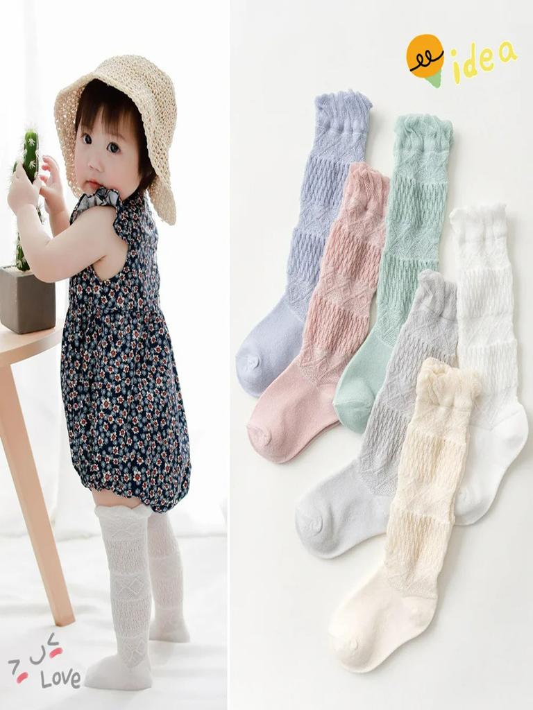 Summer Thin Baby Stockings for Newborn Children Over-knee Mosquito-repellent Socks 01-3 Air-conditioning Socks